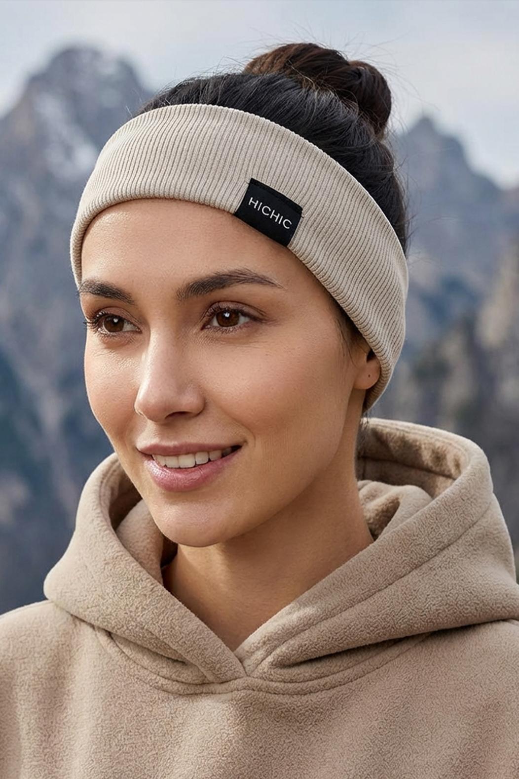 [CHIC225] ELASTICKÁ ČELENKA  Béžová