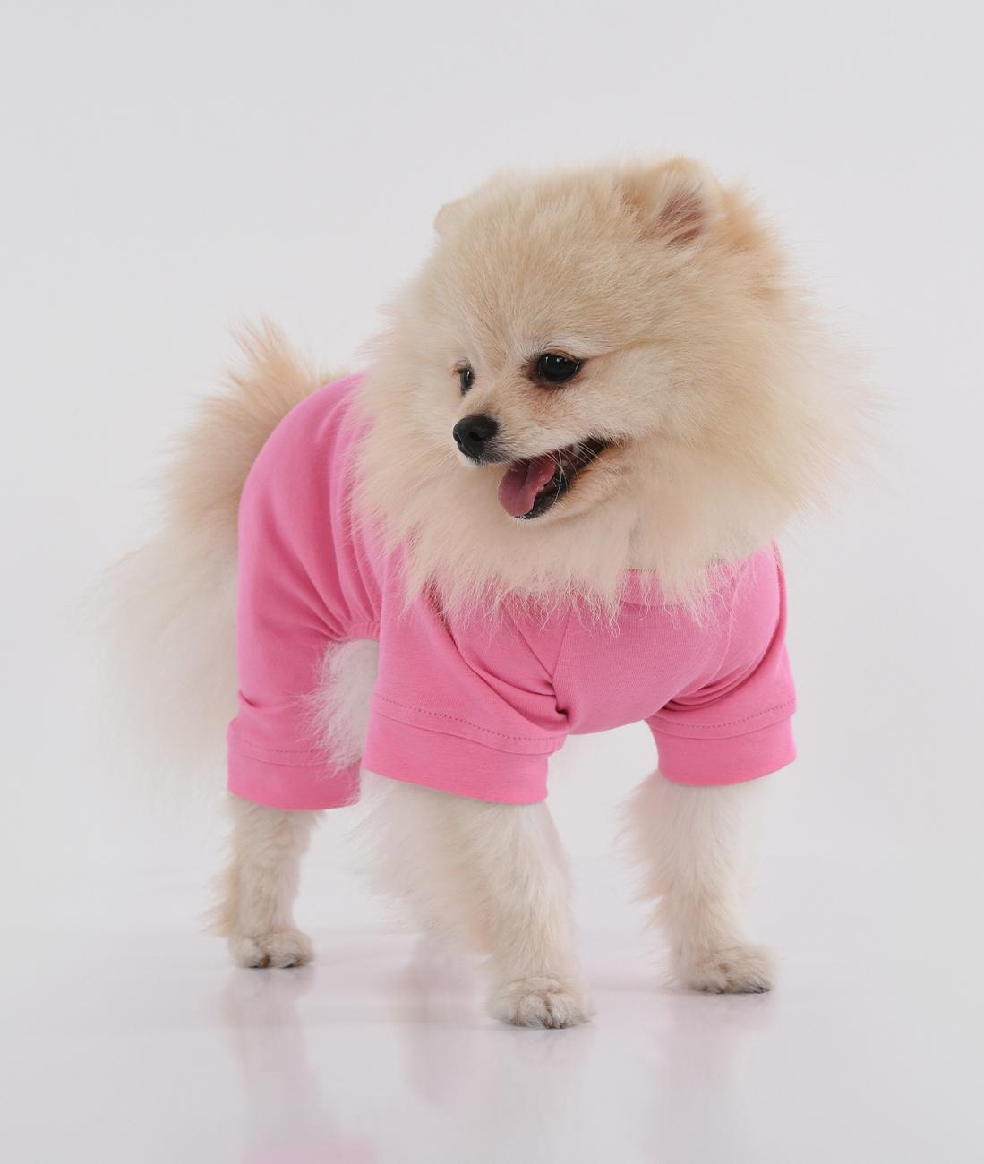 [CHIC243] OBLEČEK PRO POMERANIANA  DOGverall růžový