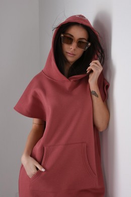 [CHIC336] MIKINOVÉ ŠATY RŮŽOVÉ  Kylie