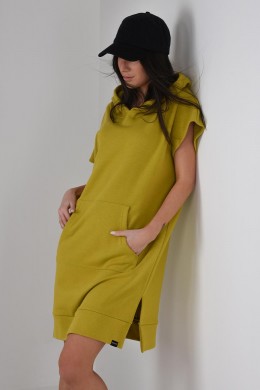 [CHIC338] MIKINOVÉ ŠATY ŽLUTÉ  Kylie