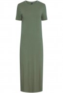 OLIVOVÉ MAXI ŠATY S KRÁTKÝ RUKÁVEM Pieces