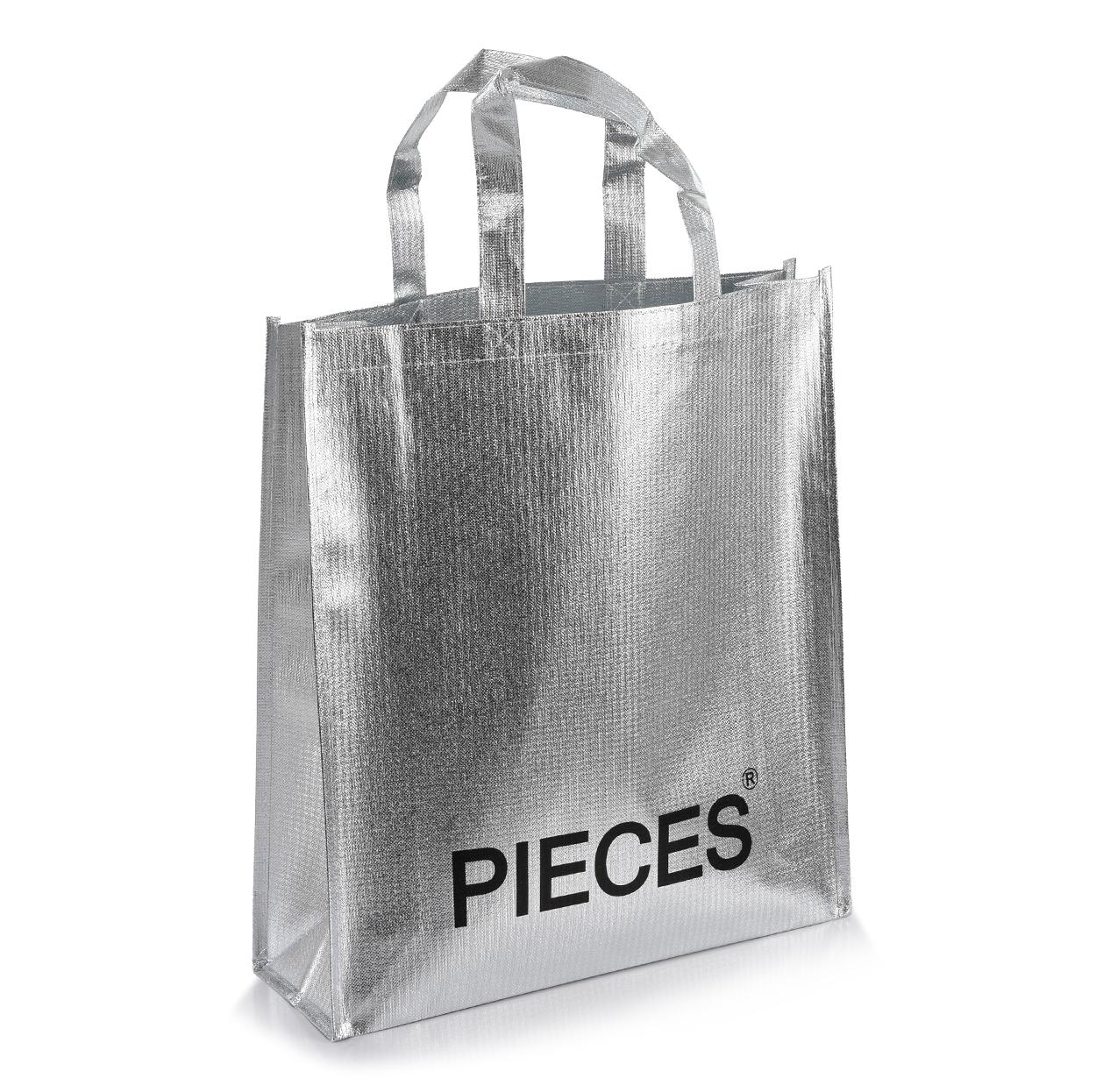 STŘÍBRNÁ KABELKA SHOPPER