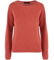 CIHLOVÝ SVETR S LODIČKOVÝM VÝSTŘIHEM Vero Moda