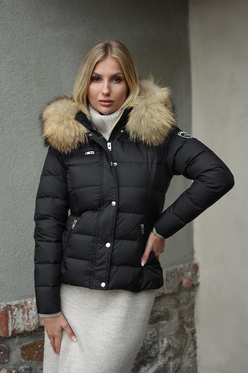 [RNB292] DÁMSKÁ ZIMNÍ BUNDA S KOŽEŠINOU  Jada