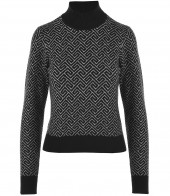 ČERNOBÍLÝ SVETR SE STOJÁČKEM Vero Moda