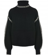 ČERNÝ CHUNKY SVETR S ROLÁKEM Vero Moda