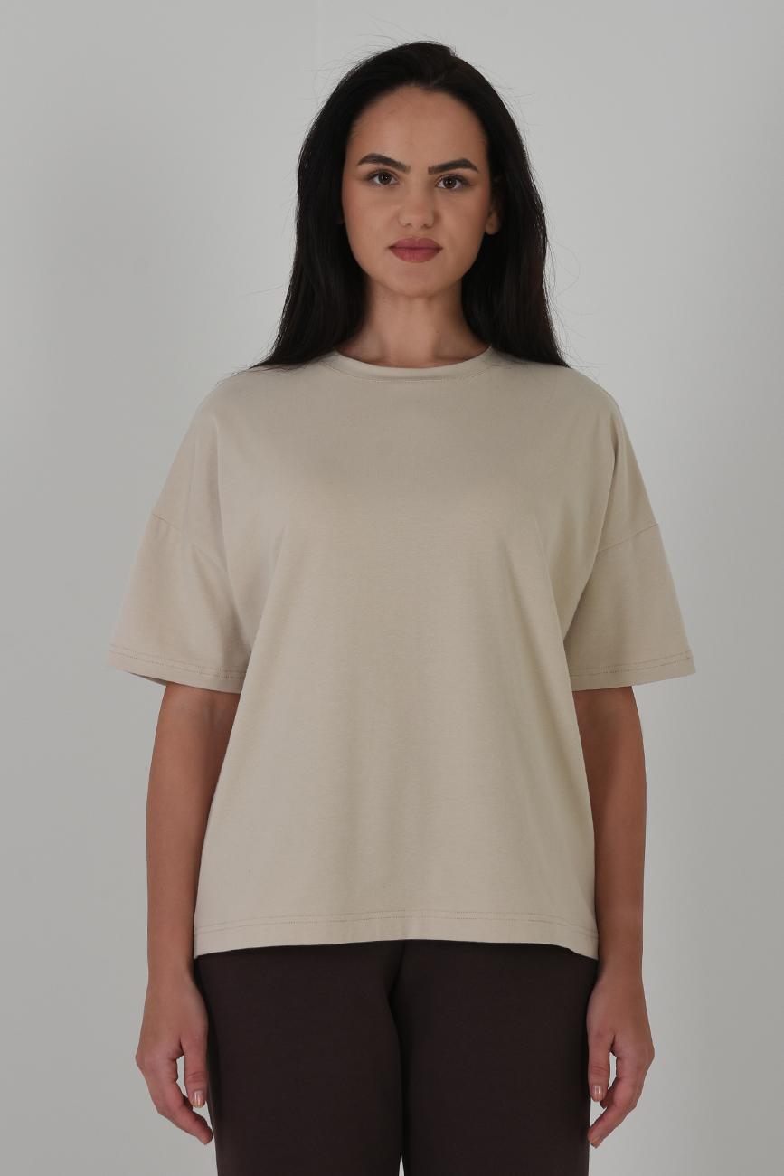 [CHIC385] OVERSIZED BÉŽOVÉ TRIČKO  First