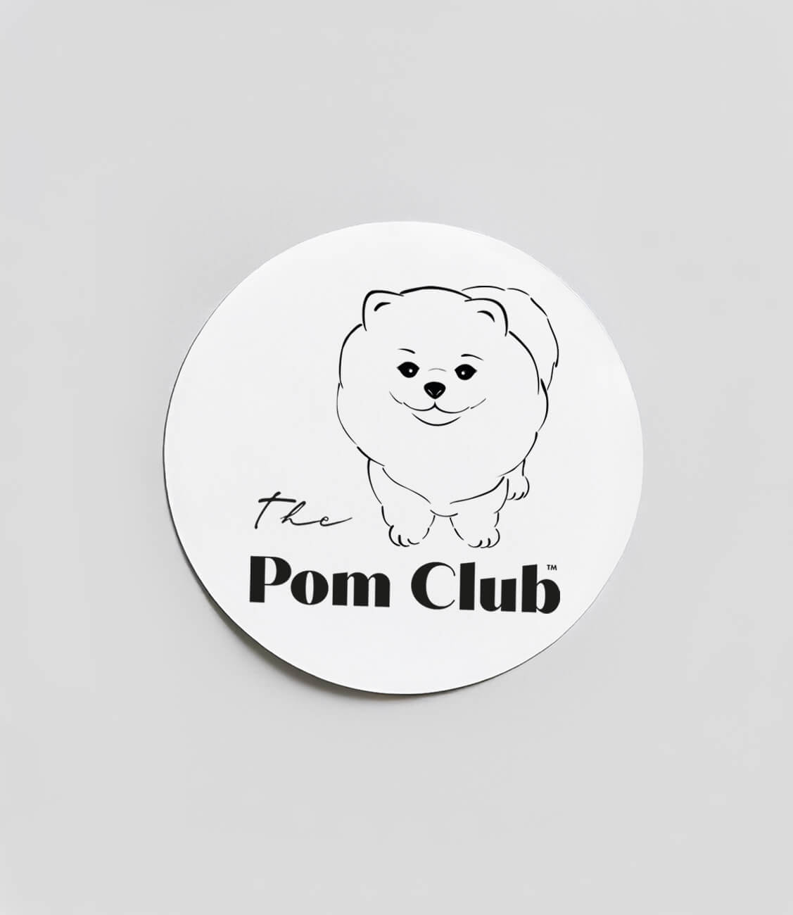 [CHIC405] BÍLÁ SAMOLEPKA  The Pom Club 90 mm