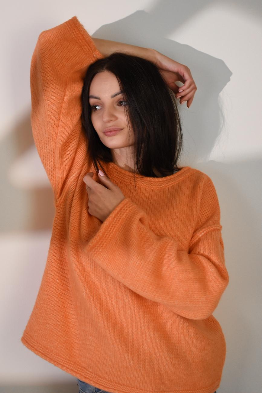 [OLI30] ORANŽOVÝ SVETR S VLNOU