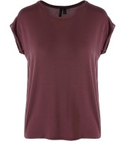 VÍNOVÉ TRIČKO S KRÁTKÝM RUKÁVEM Vero Moda