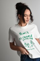 BÍLÉ TRIČKO S POTISKEM ICE CREAM Vero Moda