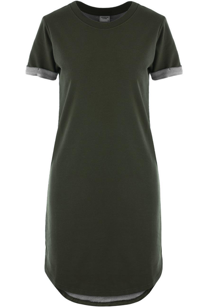 [JDY360] TEPLÁKOVÉ ŠATY ARMY GREEN JdY