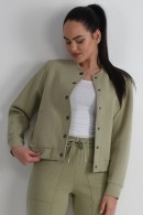 ZELENÁ JARNÍ BUNDA BOMBER Red Button
