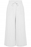 BÍLÉ MUŠELÍNOVÉ CULOTTES KALHOTY Pieces