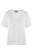 BÍLÉ MODALOVÉ TRIČKO DO V AWARE by Vero Moda