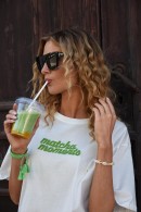 BÍLÉ TRIČKO MATCHA MOMENTS PECA del SOL
