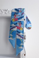 SATÉNOVÝ ŠÁTEK ÚZKÝ PECA del SOL Lady Blue