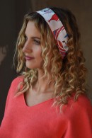SATÉNOVÝ ŠÁTEK ÚZKÝ PECA del SOL Lady Red